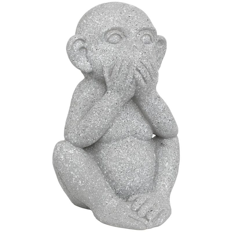 Statuette d exterieur singe Sohel gris H42cm Atmosphera créateur d'intérieur