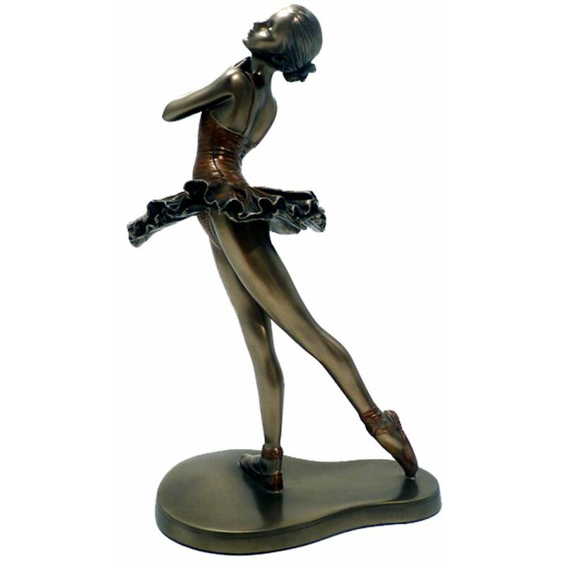 Danseuse-ballerine - Statuette Danseuse de collection aspect bronze 24 cm