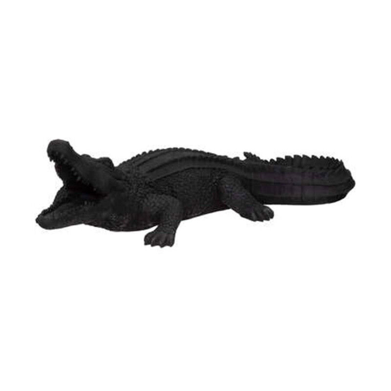 Statuette Déco Crocodile 100cm Noir