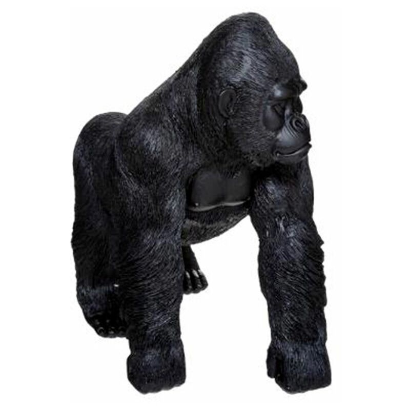 Atmosphera - Statuette Déco Gorille en Mouvement 37cm Noir