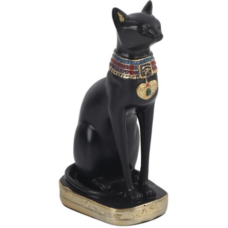Statuette de Chat Égyptien en Résine - Décoration Maison et Cadeau Artisanal