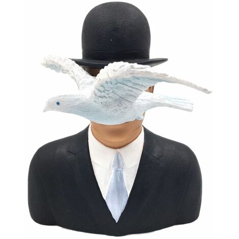 Statuette de collection Magritte - L'homme au Chapeau Melon