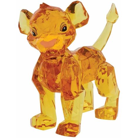 Statuette de collection Simba en acrylique facetté
