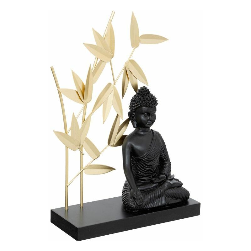 Atmosphera - Statuette Déco Bouddha Jiling 31cm Noir