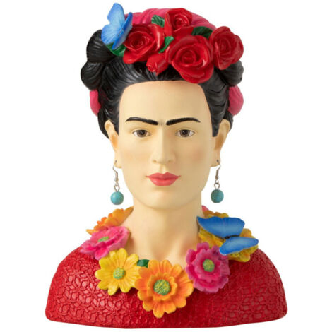 Statuette Déco Buste "Frida Khalo" 22cm Multicolore