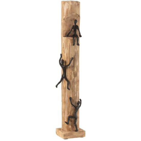 Statuette Déco "Figurines Grimpantes" 73cm Naturel