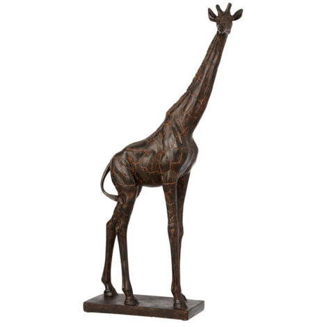 Statuette Déco "Girafe" 73cm Marron
