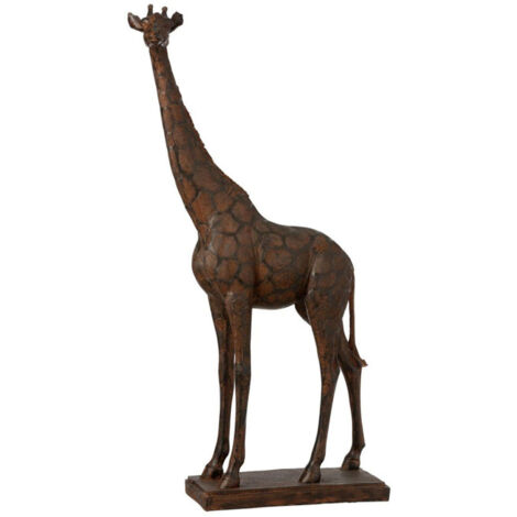 Statuette Déco "Girafe" 83cm Marron