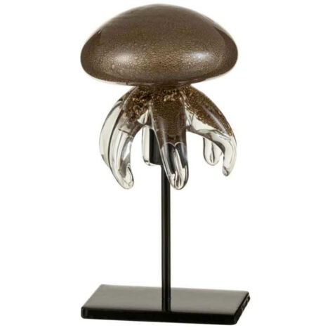 Statuette Déco "Méduse sur Pied" 19cm Marron