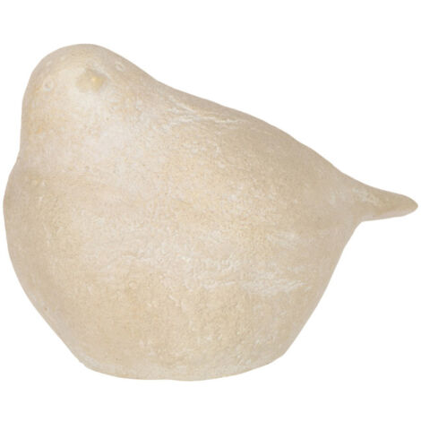 Statuette Déco "Oiseau à Poser" 39cm Beige