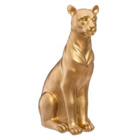 Statuette Déco "Panthère" 23cm Or