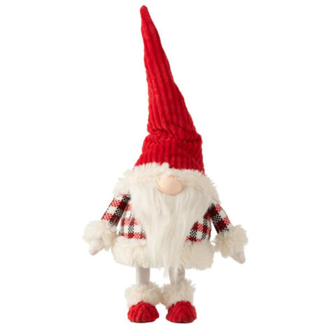 Statuette Déco "Père Noël qui Bouge" 48cm Rouge