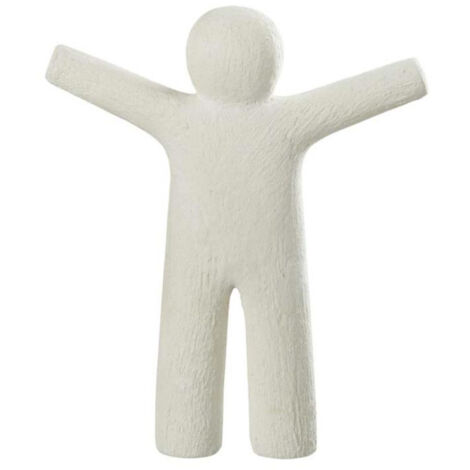 Statuette Déco "P'tit Maurice Rugueux" 30cm Blanc