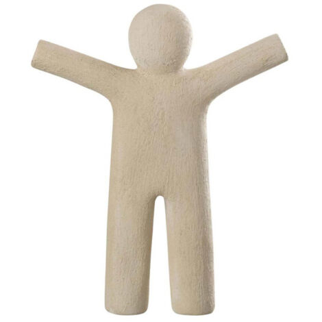 Statuette Déco "P'tit Maurice Rugueux" 41cm Beige