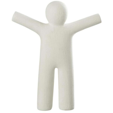 Statuette Déco "P'tit Maurice Rugueux" 41cm Blanc