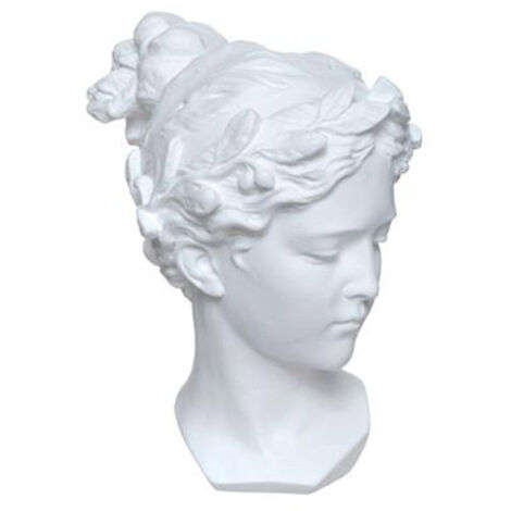 Statuette Déco "Tête Venus" 26cm Blanc