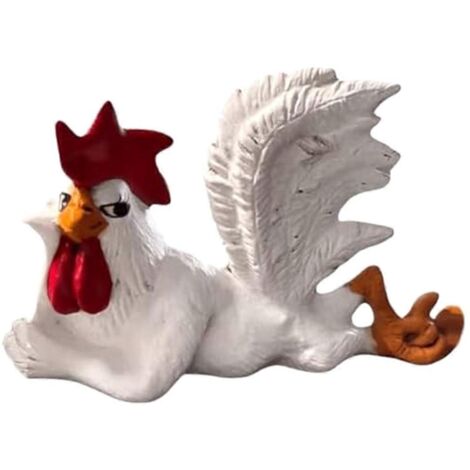 Statuette décorative de coq, petite figurine de coq en résine ---