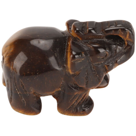 Statuette d'Éléphant en Cristal de Roche pour Attirer la Chance, Anti-Stress et Décoration Zen - Parfait pour la Méditation et les Thérapies par les Pierres