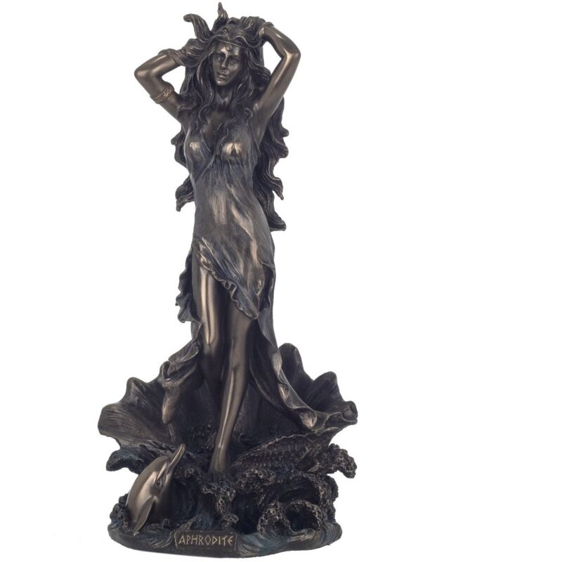 Statuette Aphrodite en résine aspect bronze