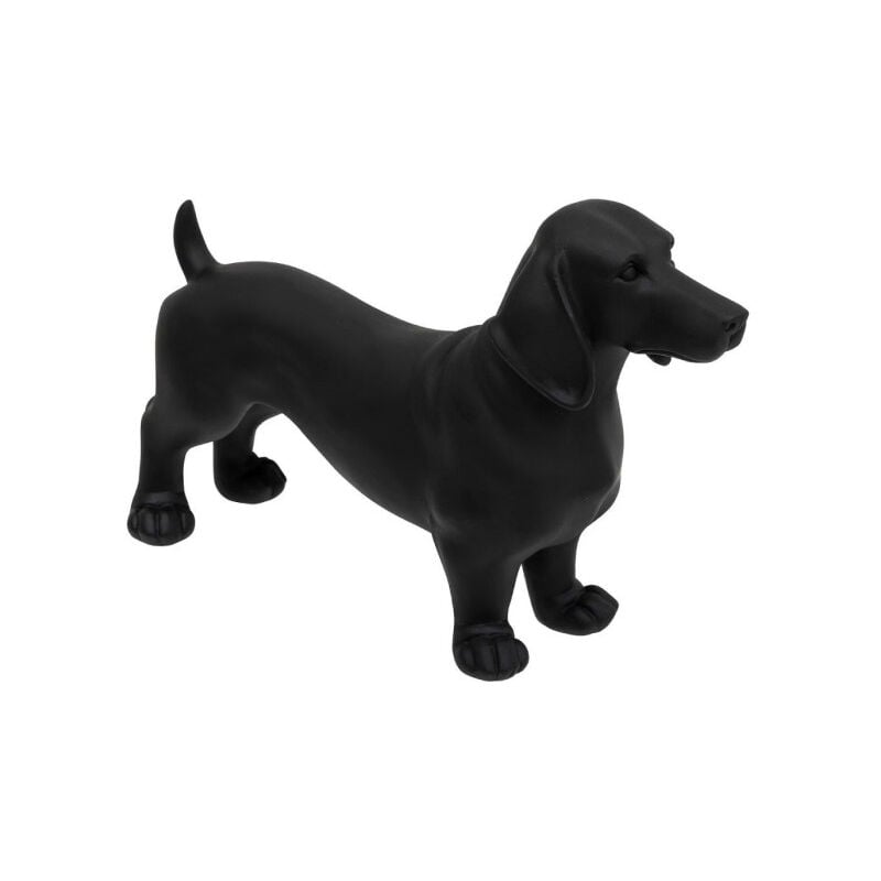 Statuette en Résine Chien 'Basset' 40cm Noir