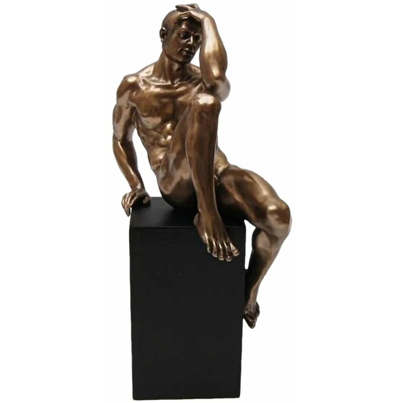 Statuette en résine Homme nu 24 cm