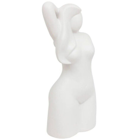 Statuette Femme en Céramique "Soleya" 28cm Blanc