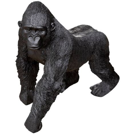 Statuette Déco en Magnésie Gorille 54cm Bleu