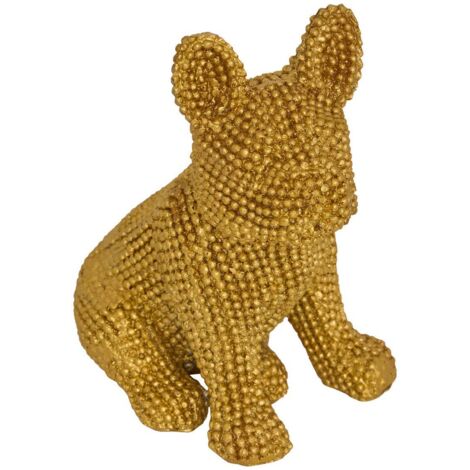 Statuette Hund Eden 8,5x6,1cm - Golden