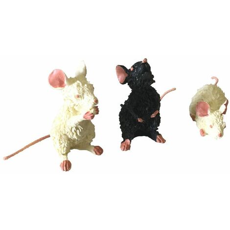 Statuette Les chats par Dubout - 3 souris - 2 cm