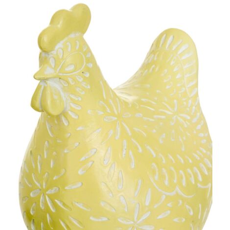Statuette Linda Huhn H20cm - Gelb