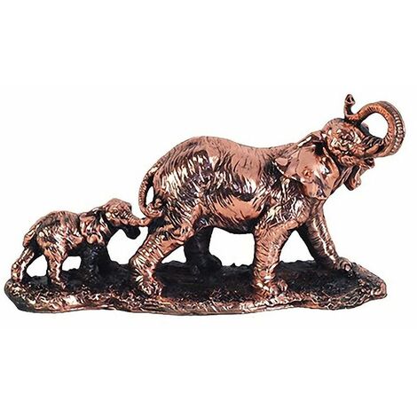 Statuette Mère éléphant et son petit