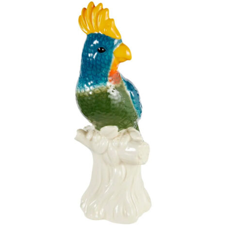 Statuette Oiseau en Céramique "Yucatan" 25cm Multicolore