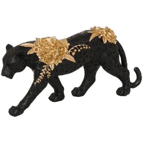 Statuette Panther Belli schwarz 40x8,5cm - Atmosphera créateur d'intérieur