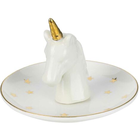 Statuette porte-bijoux Licorne étoilé