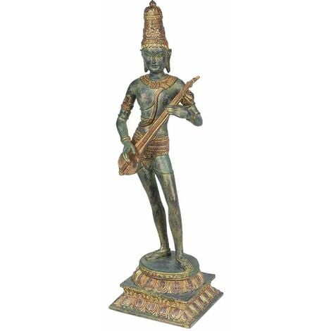 Statuette Shiva en polyrésine de couleur bronze vieilli