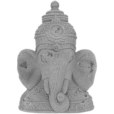 Statuette tête Ganesh H36cm gris - Atmosphera créateur d'intérieur
