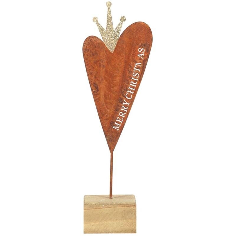 Décoration de la figure de Noël Petite base de bois de Noël multicolore 6x9x30cm 15612 - Signes Grimalt