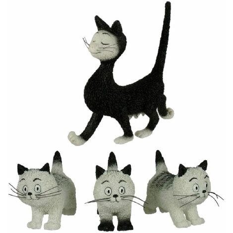 Statuettes Les chats par Dubout - La Promenade