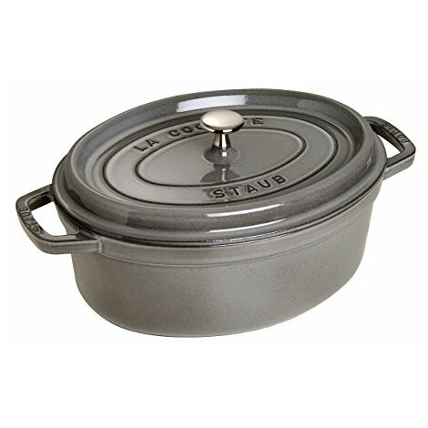 STAUB Cocotte Casseruola Ovale 27 cm Ghisa Rosso Ciliegia 