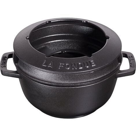 Staub Set à fondue noir