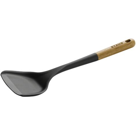 STAUB France ustensiles de cuisine bois d'acacia silicone spatule wok