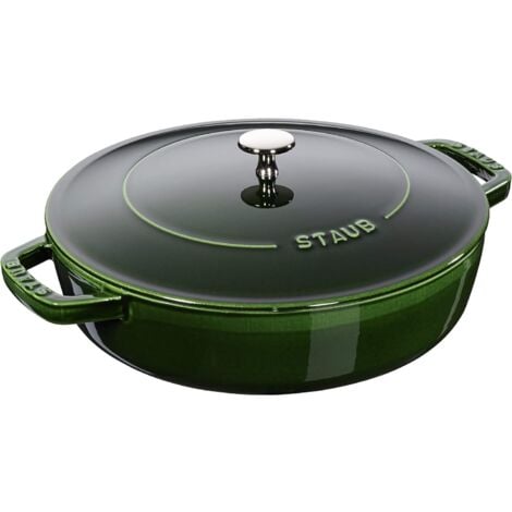 STAUB Gusseisen Bräter Chistera Tropfenstruktur im Deckel Rund 24 cm 2,5 L
