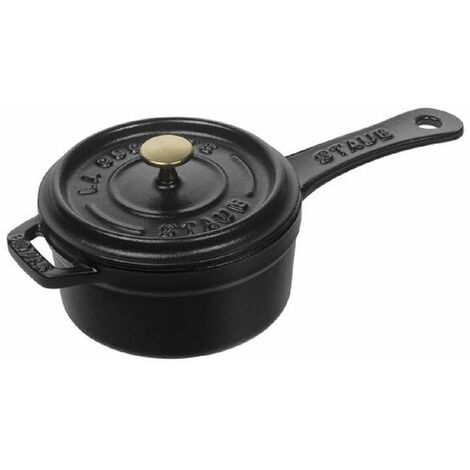 STAUB Small Sauce Pan Casseruola, ghisa, Nero, 10 cm