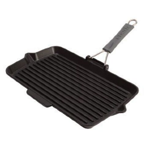 Staub Square Grill Pan  34x21cm cast iron, black, induction