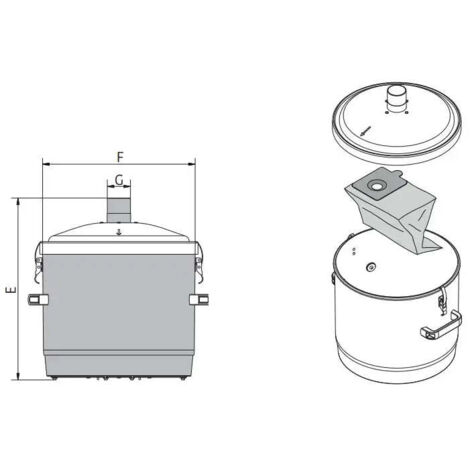 Staubabscheider Mini-DUSTLESS