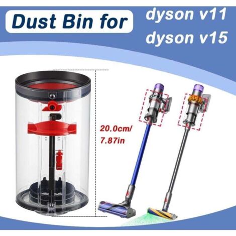 Staubbehälter für Dyson V11 V15 SV14 SV15 SV22 Staubsauger, Ersatzteilnummer 970050-01/965443-01