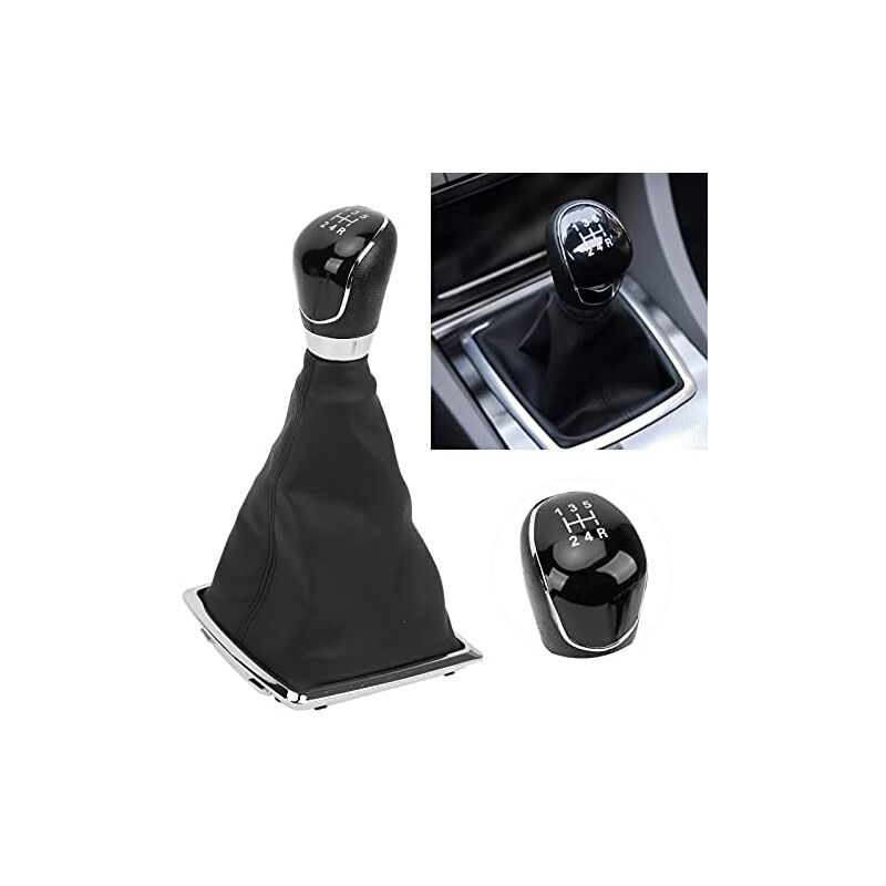 Image of Gotrays - Staubdichte Schaltknaufabdeckung aus PU-Leder, Schaltmanschette, für Focus 2005–2012