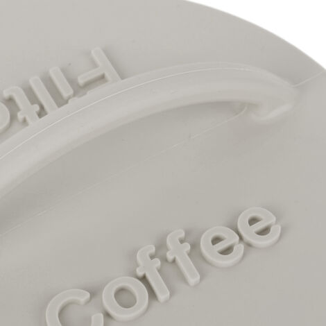 Staubdichter Silikon-Kaffeefilterhalter, leichter runder Filterspender für Zuhause oder Café, grau