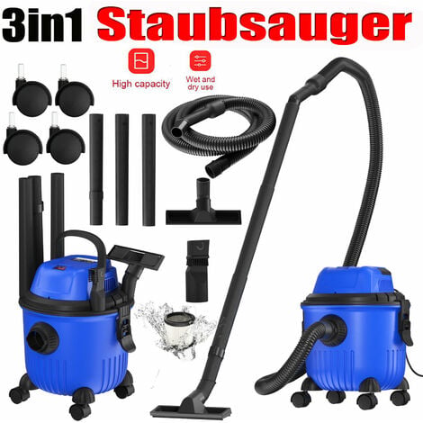 DAYPLUS Staubsauger Hoover 3 IN 1 mit Wischfunktion Handstaubsauger Spülbarer Filter