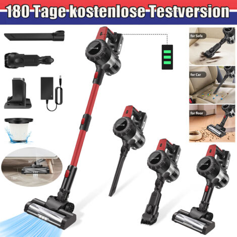 DAYPLUS Staubsauger Hoover Akku 6IN1 mit Zubehör funktion Handstaubsauger kabellos HEPA